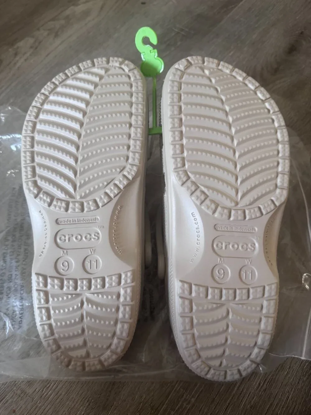 Mens 9 / Women's 11 - Crocs Adult Baya Classic Tan Unisex Clog Shoes Size